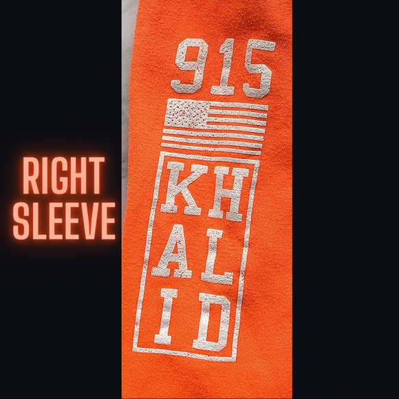 Khalid American Teen Orange Hoodie - Picture 5 of 5